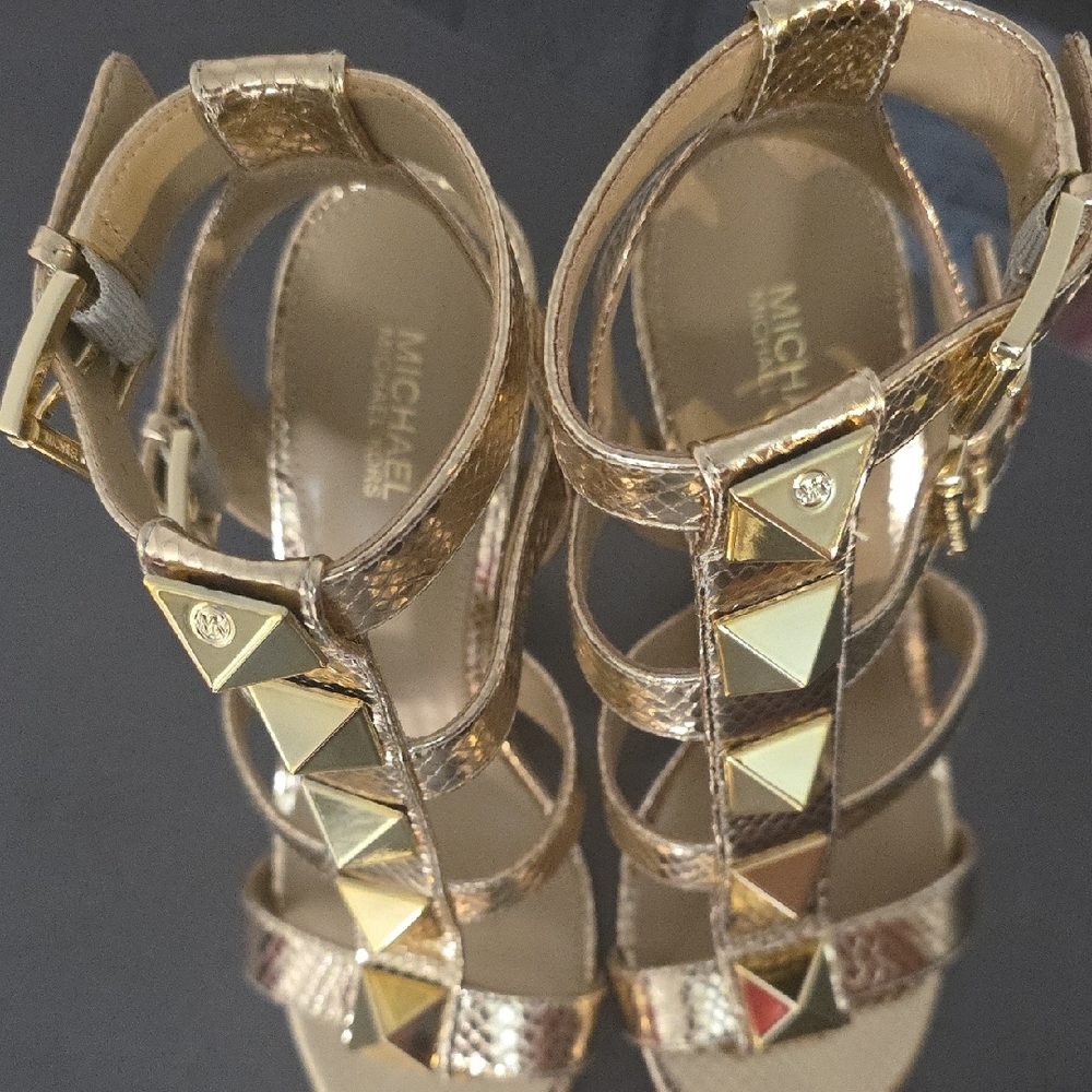 Michael Kors Gold Studded Heels